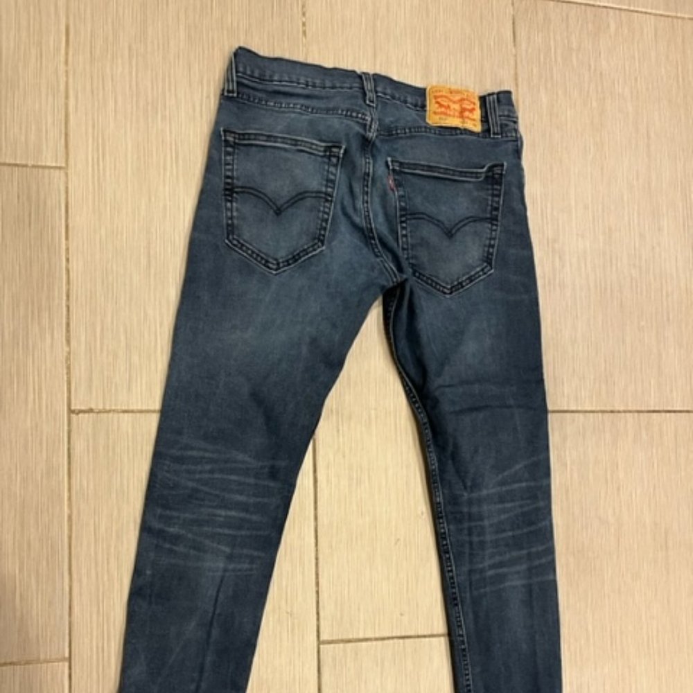 Levi's 512 Skinny Taper 31x32 Dark Blue Wash Jeans
